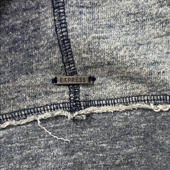 Express Heather Gray Women's Hoodie - Picture 3 of 4